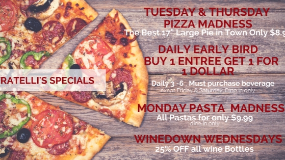 Menu Fratellis Pizza Pasta & Vino-10